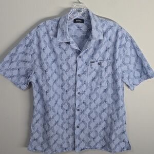 Buffalo David Bitton Shirt Mens Size Small Blue Casual Button Down 100% Cotton